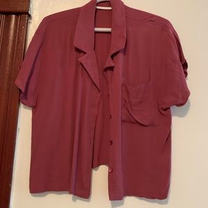 Wilfred short sleeves shirt in raspberry size M